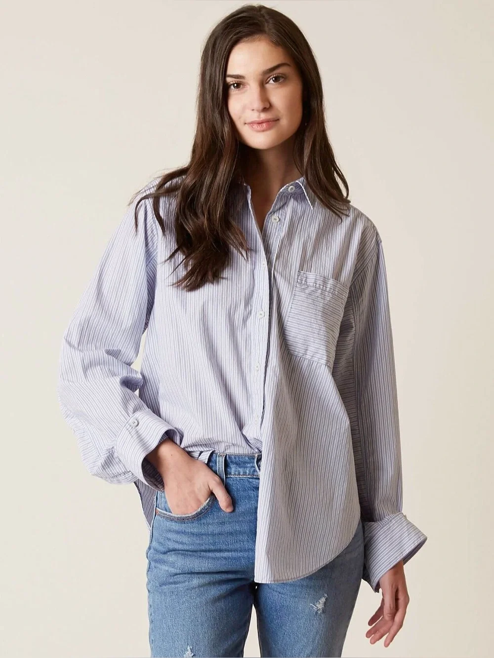 Free People Tie It In A Bow Buttondown Top Size medium